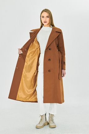 ترنچکت قهوه ای زنانه %100 پنبه PASTELASTORE - کد 871189535