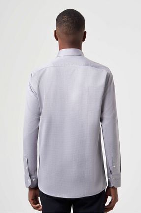 پیراهن طوسی مردانه رگولار Bisse - کد 790286079