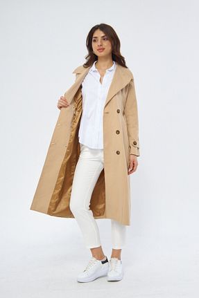 ترنچکت بژ زنانه %100 پنبه PASTELASTORE - کد 851671414