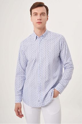 پیراهن آبی مردانه رگولار Bisse - کد 738193389