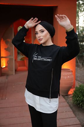 ست گرمکن مشکی زنانه %100 پنبه MİMİ Luxury Wear - کد 849134312