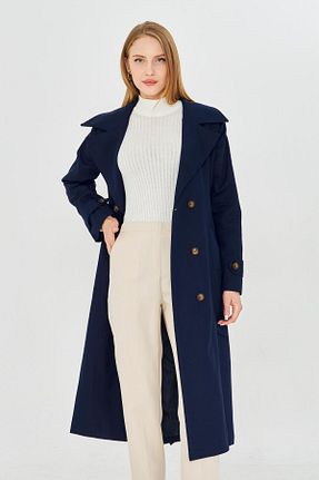 ترنچکت سرمه ای زنانه %100 پنبه PASTELASTORE - کد 871189557