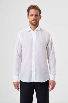 پیراهن سفید مردانه رگولار Bisse - کد 788962869