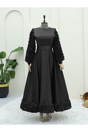 لباس مجلسی حجاب مشکی زنانه یقه دوچرخه Modamorfo - کد 887716063