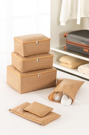 نظم دهنده چمدان بژ REKHOME - کد 887614299
