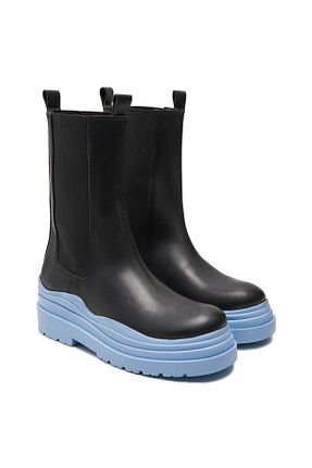 بوت / نیم بوت آبی زنانه چرم خالص Desa - کد 269318766