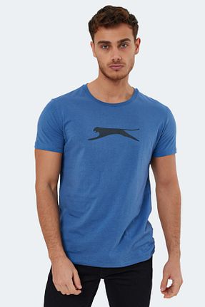 تیشرت سرمه ای مردانه رگولار Slazenger - کد 669408619