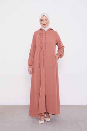 کلاه و ابایا نارنجی زنانه بافتنی Levidor - کد 887630396