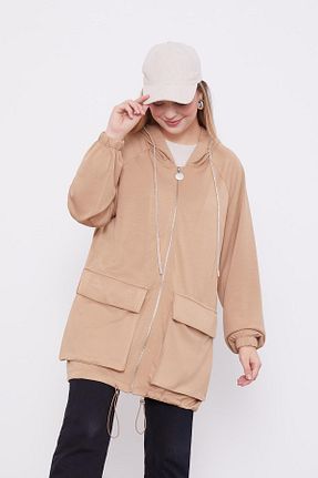 کلاه و ابایا قهوه ای زنانه بافتنی Levidor - کد 887631360