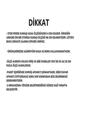 پرده کشوئی سفید کلاسیک Stor BULUT - کد 726570528