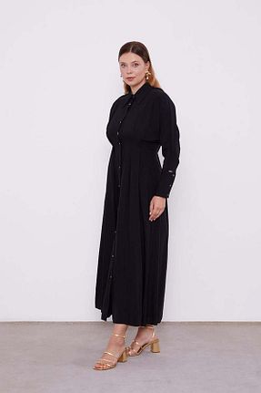 لباس حجاب مشکی زنانه 3/4 Boy Levidor - کد 887635966