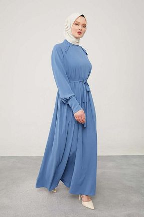 لباس حجاب آبی زنانه 3/4 Boy Levidor - کد 887635729
