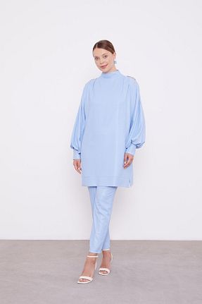 ست بالاتنه و پائین تنه حجاب بژ زنانه اورسایز Levidor - کد 887638065