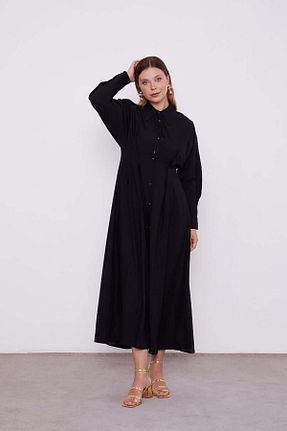 لباس حجاب مشکی زنانه 3/4 Boy Levidor - کد 887635966