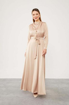 لباس بژ زنانه بافتنی Levidor - کد 887635949