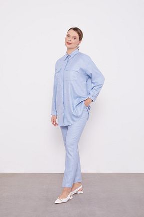 ست بالاتنه و پائین تنه حجاب بژ زنانه رگولار Levidor - کد 887643177