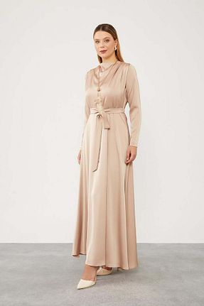لباس بژ زنانه بافتنی Levidor - کد 887635949