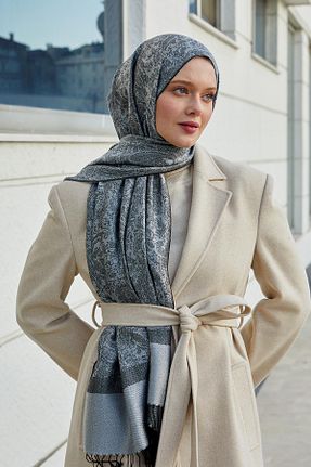 شال مشکی زنانه پلی استر Levidor - کد 887643221