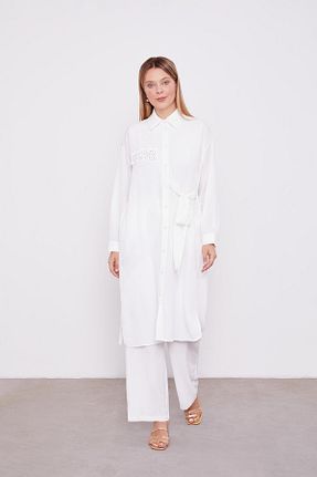 ست بالاتنه و پائین تنه حجاب نباتی زنانه رگولار Levidor - کد 887637307