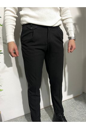 شلوار مشکی مردانه پنبه ای PLUS MAN - کد 887650633