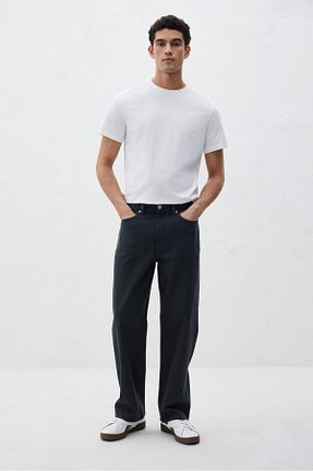 تیشرت سفید مردانه یقه دوچرخه H&M - کد 854148930