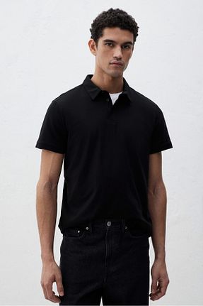 پولوشرت مشکی مردانه جرسی H&M - کد 854148847