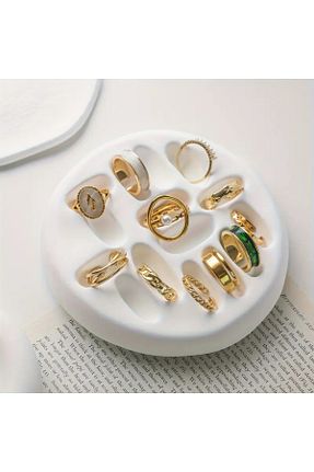 کاسه و بشقاب دکوراتیو سفید Beton KETA - کد 882279830