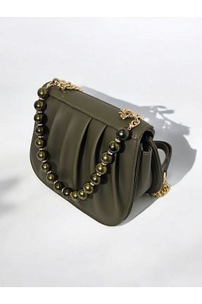 کیف دستی خاکی زنانه ابعاد بزرگ hancez - کد 888125429