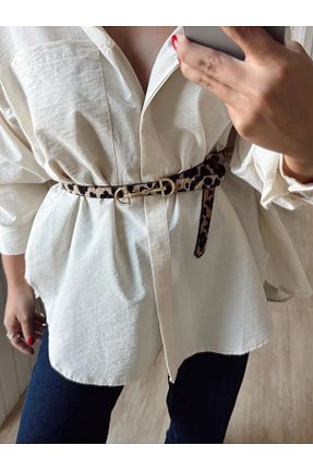 کمربند رنگی زنانه چرم مصنوعی Zeynep Öykü Style - کد 887701339