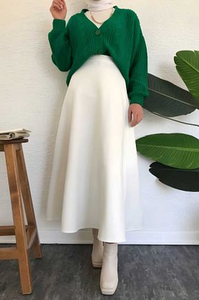 دامن حجاب سفید زنانه کلوش CNG MODA - کد 887695401