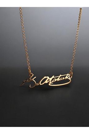 گردنبند استیل ( فولاد ) طلائی زنانه استیل (فولاد) Myra - کد 887712606