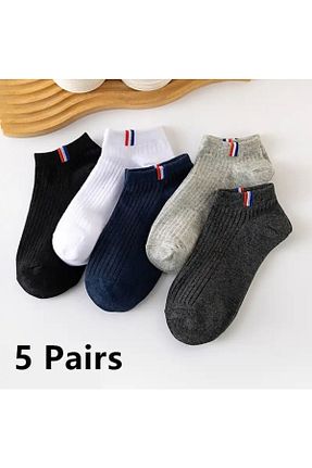 جوراب اسپرت قهوه ای مردانه پنبه ای HANKARAYEL - کد 830325400