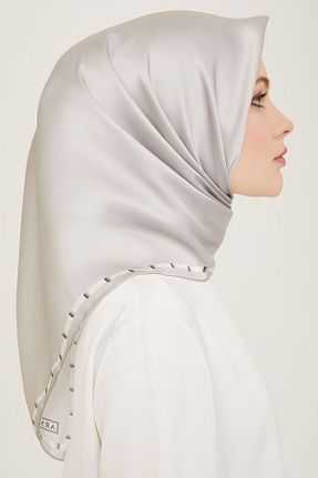 روسری کرپ ساتن ابریشم Armine - کد 887719126