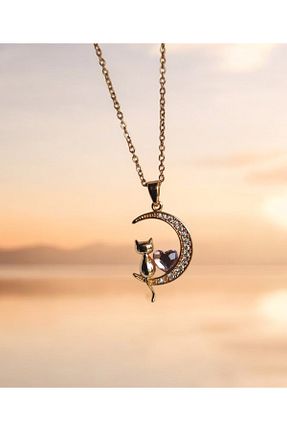 گردنبند استیل ( فولاد ) زرد زنانه استیل (فولاد) Myra - کد 871038875