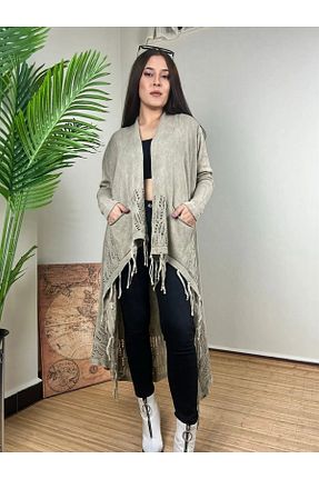 تونیک بژ زنانه بافت Schstekstil - کد 887732460