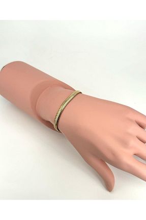 دستبند استیل (فولاد) طلائی زنانه استیل (فولاد) GLY ÇLKBİJUTERİ - کد 887731215