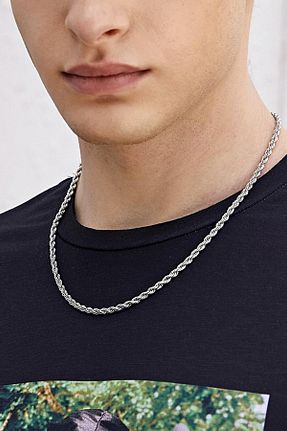 گردنبند استیل ( فولاد ) سفید زنانه استیل (فولاد) Sonat Collection - کد 887752121