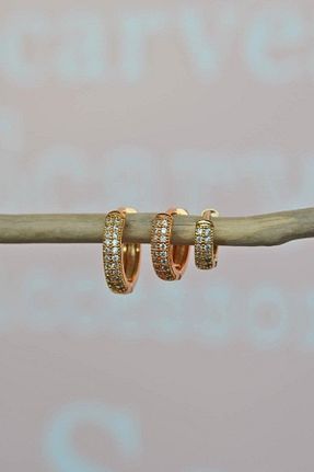 گوشواره جواهر رنگی زیرکن Sacce Scarves&Accessories - کد 186525244