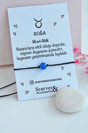 دستبند جواهر رنگی زنانه سنگ طبیعی Sacce Scarves&Accessories - کد 141472844