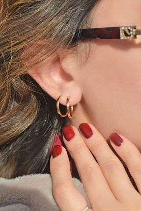گوشواره جواهر رنگی رودیوم Sacce Scarves&Accessories - کد 231268059
