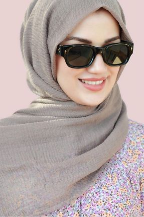 شال قهوه ای زنانه پنبه ای Sacce Scarves&Accessories - کد 829291209