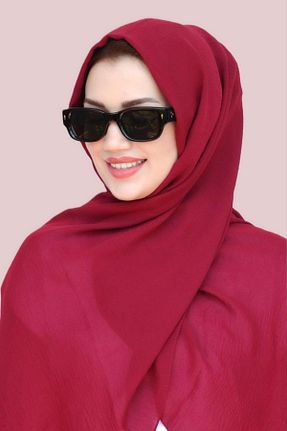 شال زرشکی زنانه اکریلیک Sacce Scarves&Accessories - کد 828495321