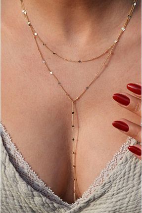گردنبند جواهر رنگی زنانه رودیوم Sacce Scarves&Accessories - کد 865726458