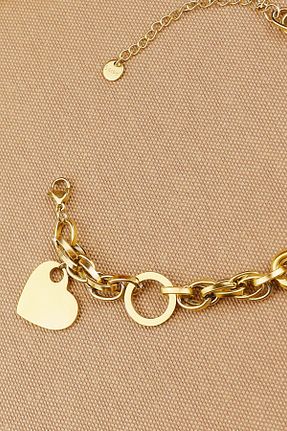دستبند استیل (فولاد) طلائی زنانه استیل ضد زنگ Keyifli Hayaller - کد 887548629