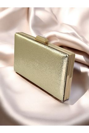کیف مجلسی طلائی زنانه چرم مصنوعی Wedding Fashion - کد 887781093