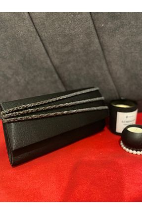 کیف مجلسی مشکی زنانه پارچه ای Butik - کد 887789297
