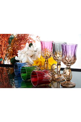 لیوان رنگی شیشه Home - کد 886234204