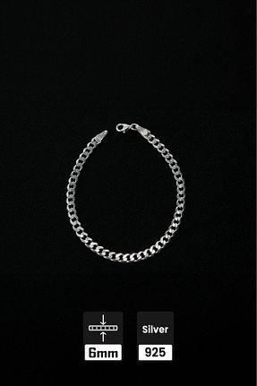 دستبند نقره مردانه 925 عیار Mios Silver - کد 887820614