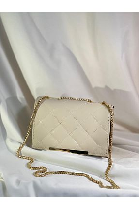 کیف دوشی بژ زنانه چرم مصنوعی DML - کد 887822712