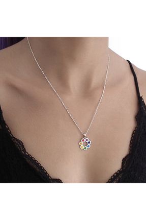 گردنبند نقره رنگی زنانه 925 عیار sorenthe - کد 887880329